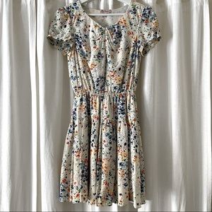 Juicy Couture Silk Watercolor Floral Mini Dress